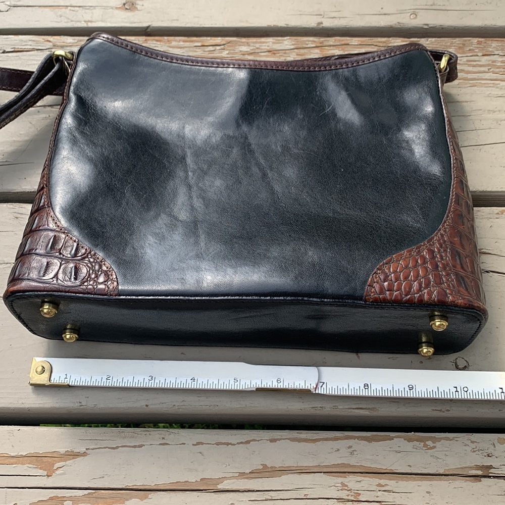 Brahmin Tuscan Brown Croc Embossed crossbody handbag - Picture 16 of 16
